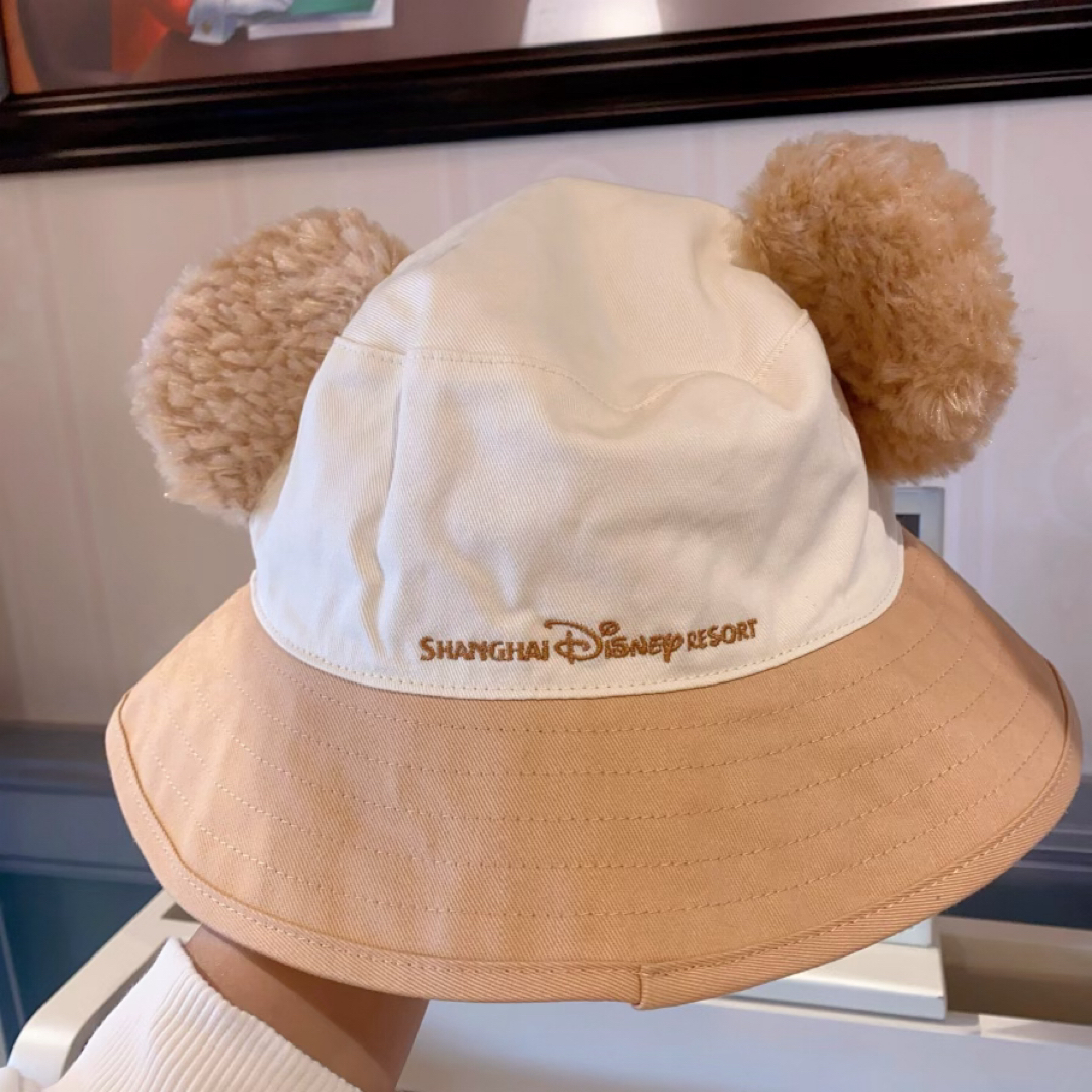 上海ディズニー ダッフィー耳付き パケットハット 帽子59cmの 上海ディズニー ダッフィー耳付き パケットハット 帽子59cmの