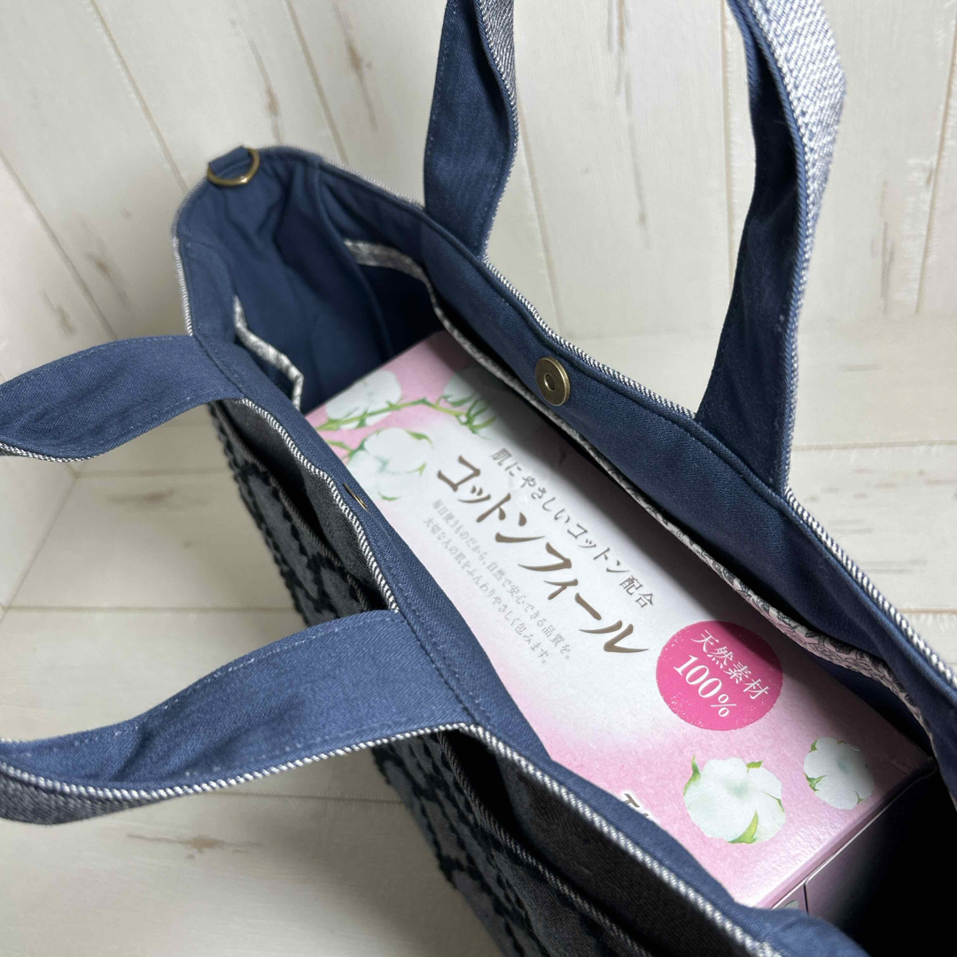 mina perhonen - ハンドメイド ミナペルホネン トートバッグの mina perhonen - ハンドメイド ミナペルホネン トートバッグの