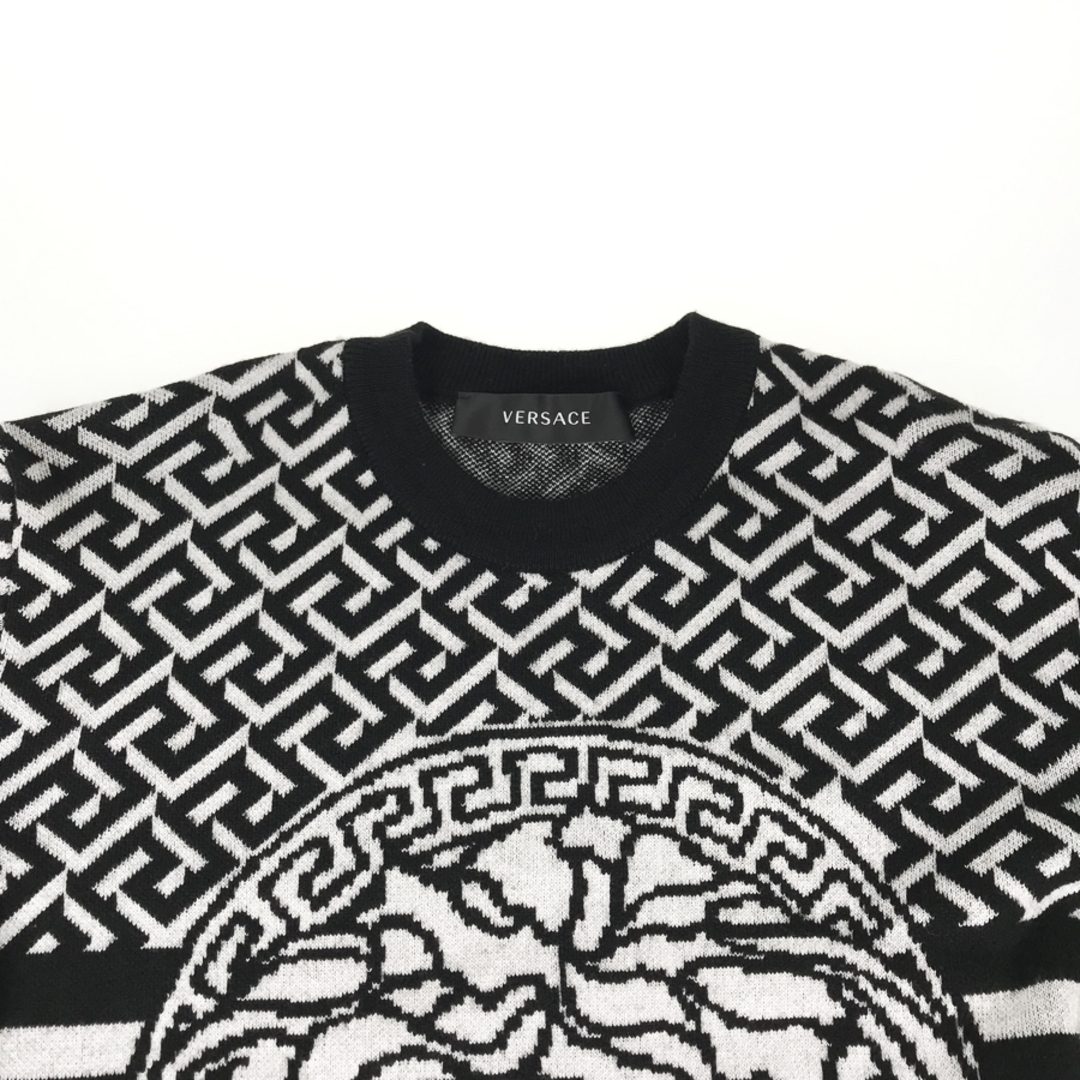 VERSACE - ヴェルサーチェ 1012024 1A07316 メンズ セーターの VERSACE - ヴェルサーチェ 1012024 1A07316 メンズ セーターの