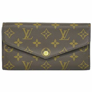 ルイヴィトン(LOUIS VUITTON)の本物 ルイヴィトン LOUIS VUITTON LV ポルトフォイユサラ モノグラム 長財布 ロングウォレット ブラウン M60531 ビトン 財布 ウォレット 中古(財布)