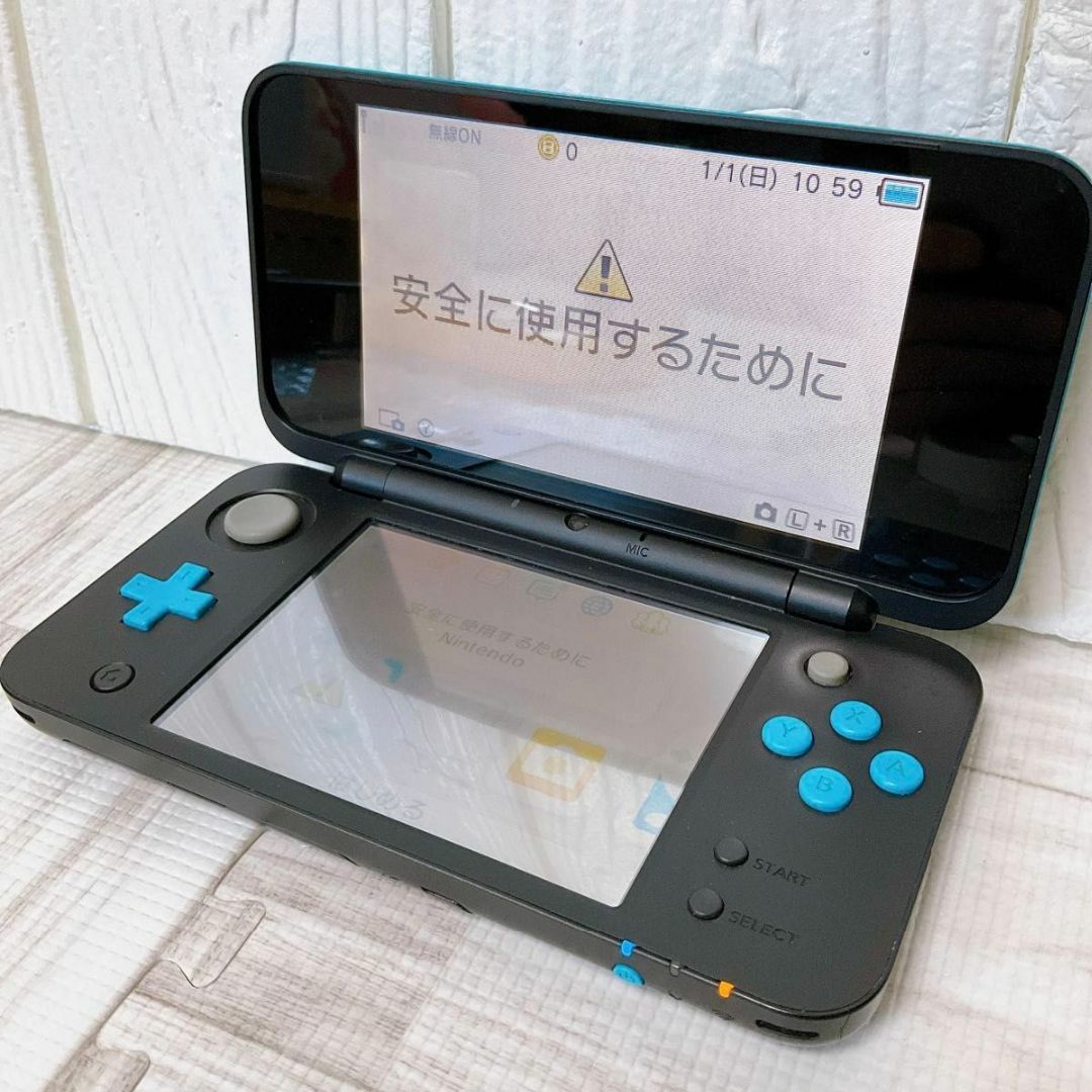 Newニンテンドー 2DS LL ブラック×ターコイズ(773【極美品】New Newニンテンドー 2DS LL ブラック×ターコイズ(773【極美品】New