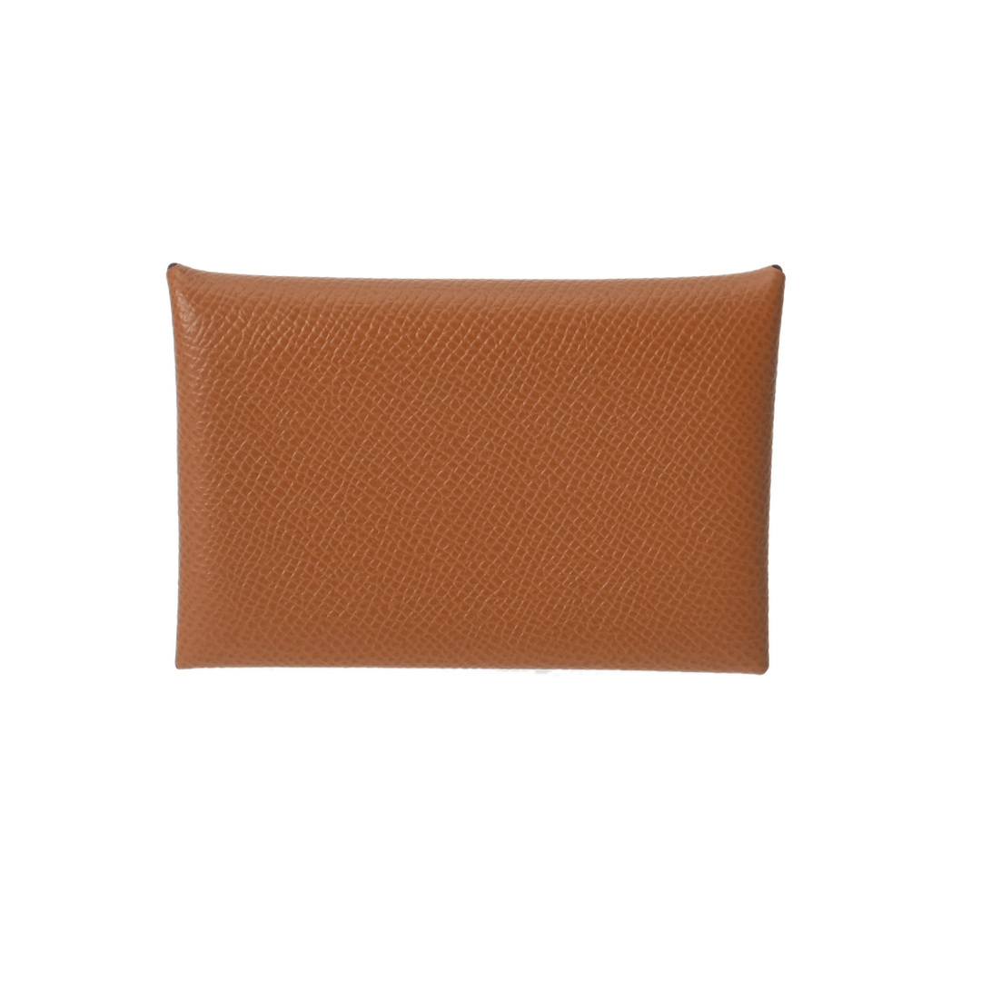 HERMES - 未使用 エルメス HERMES ユニセックス カードケース ゴールド/ヴェールフィズ シェーブル