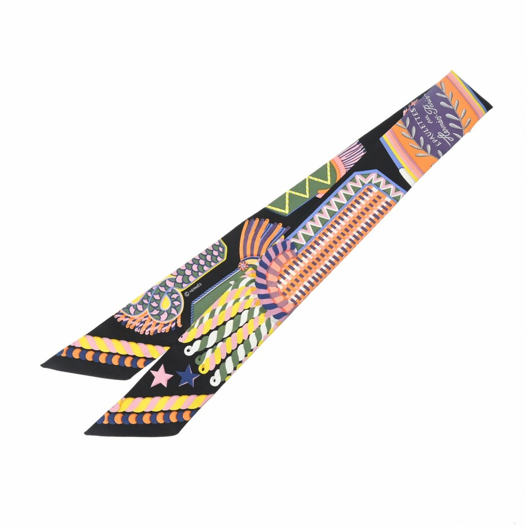 HERMES - 未使用 エルメス HERMES 063983S レディース スカーフ ブラック シルク100％