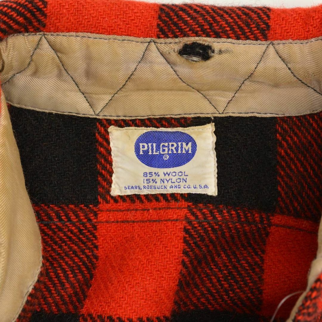 PILGRIM】〜60s バッファローチェック マチ付長袖シャツの通販 PILGRIM】〜60s バッファローチェック マチ付長袖シャツの通販