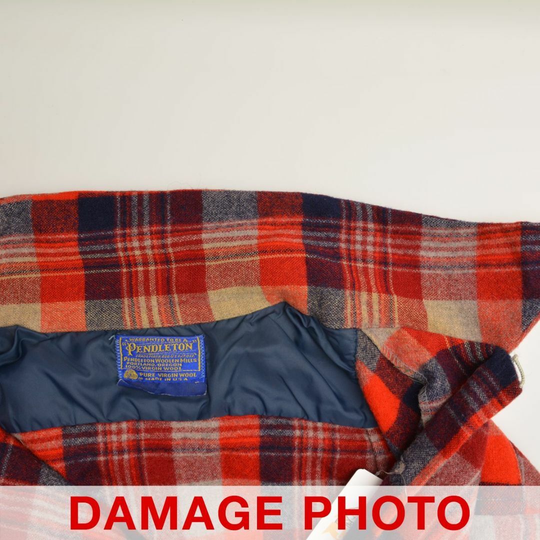 PENDLETON - 【PENDLETON】70s チェック柄ウールボード長袖 PENDLETON - 【PENDLETON】70s チェック柄ウールボード長袖
