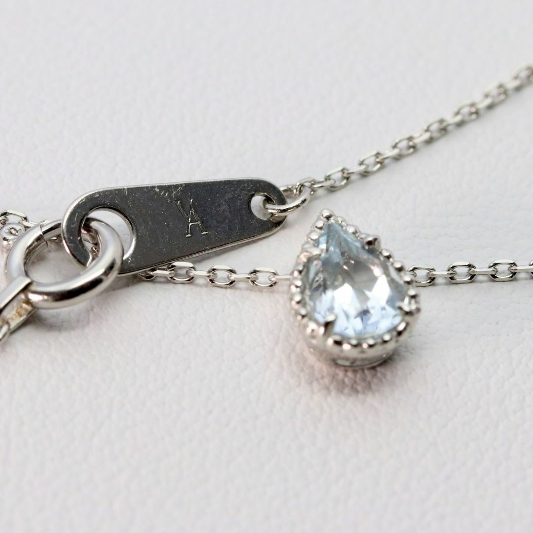 ヴァンドーム青山 プラチナ ドロップ ネックレス アクアマリン ヴァンドーム青山 プラチナ ドロップ ネックレス アクアマリン