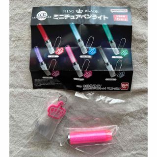 バンダイ(BANDAI)のミニチュアペンライト ピンク ガチャ(その他)