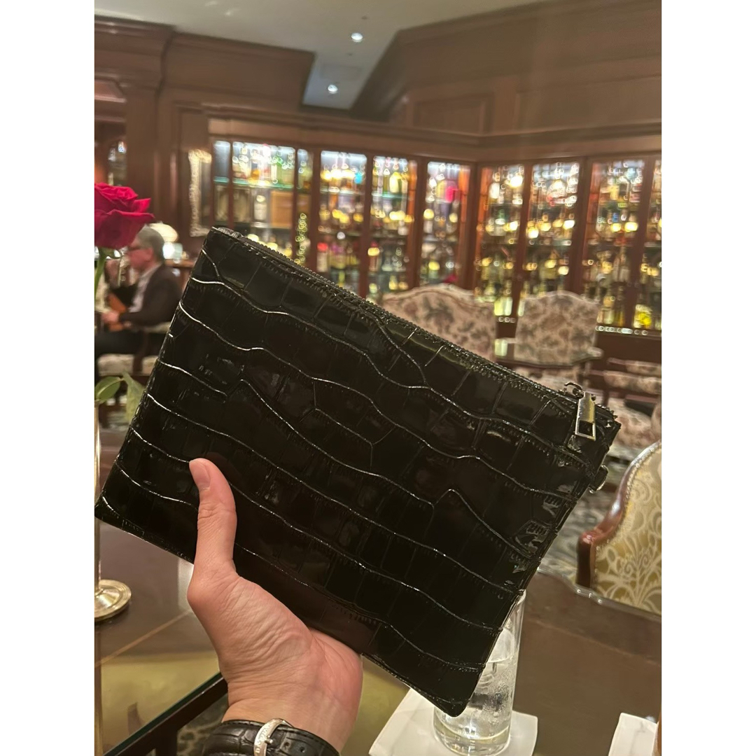 高級感抜群✨】高級クロコクラッチバッグ メンズ レディース 高級感抜群✨】高級クロコクラッチバッグ メンズ レディース
