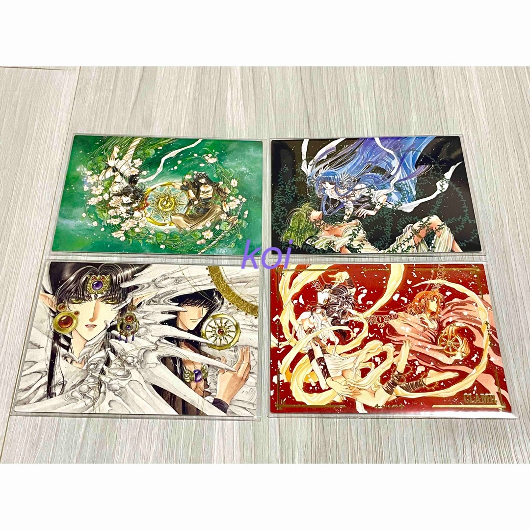 CLAMP展 聖伝-RG VEDA- 箔押し 展示カード 4種類の通販 by koi CLAMP展 聖伝-RG VEDA- 箔押し 展示カード 4種類の通販 by koi