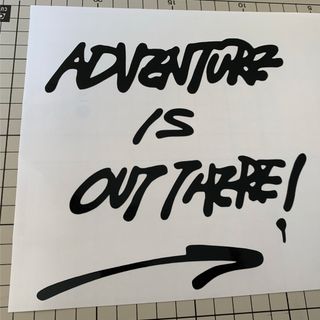 ■ ADVENTURE IS OUT THERE!  大 カッティングステッカー(その他)