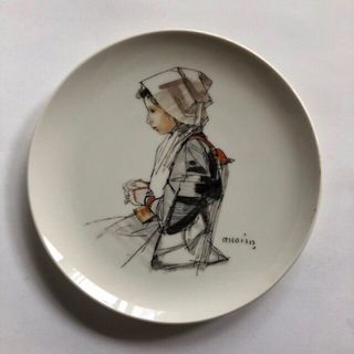 ビール祭記念品 ニュートーキョー 絵皿 昭和レトロ 小磯良平 飾り皿 1968(食器)