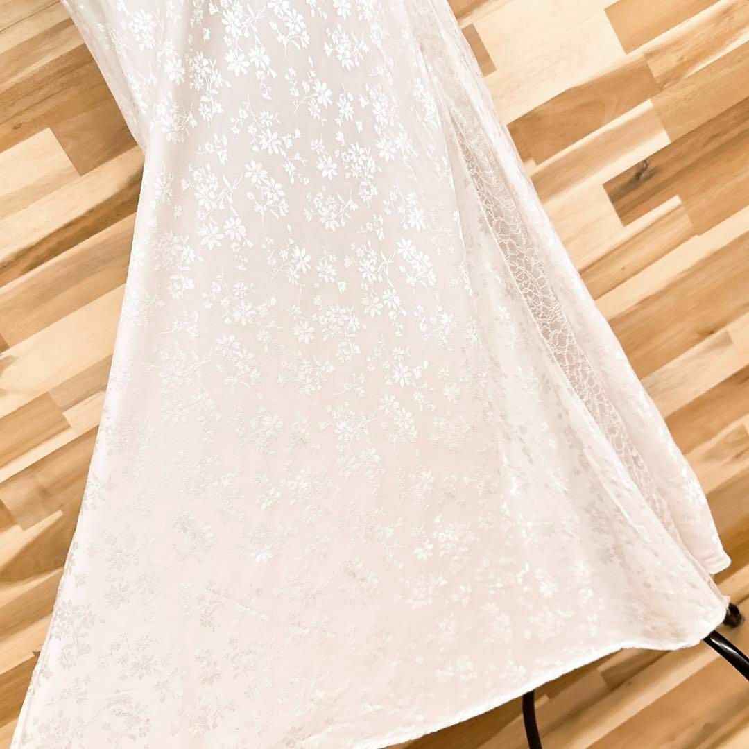 ZARA - 【ザラ】花柄レース ジャガード ノースリーブ ロング ZARA - 【ザラ】花柄レース ジャガード ノースリーブ ロング