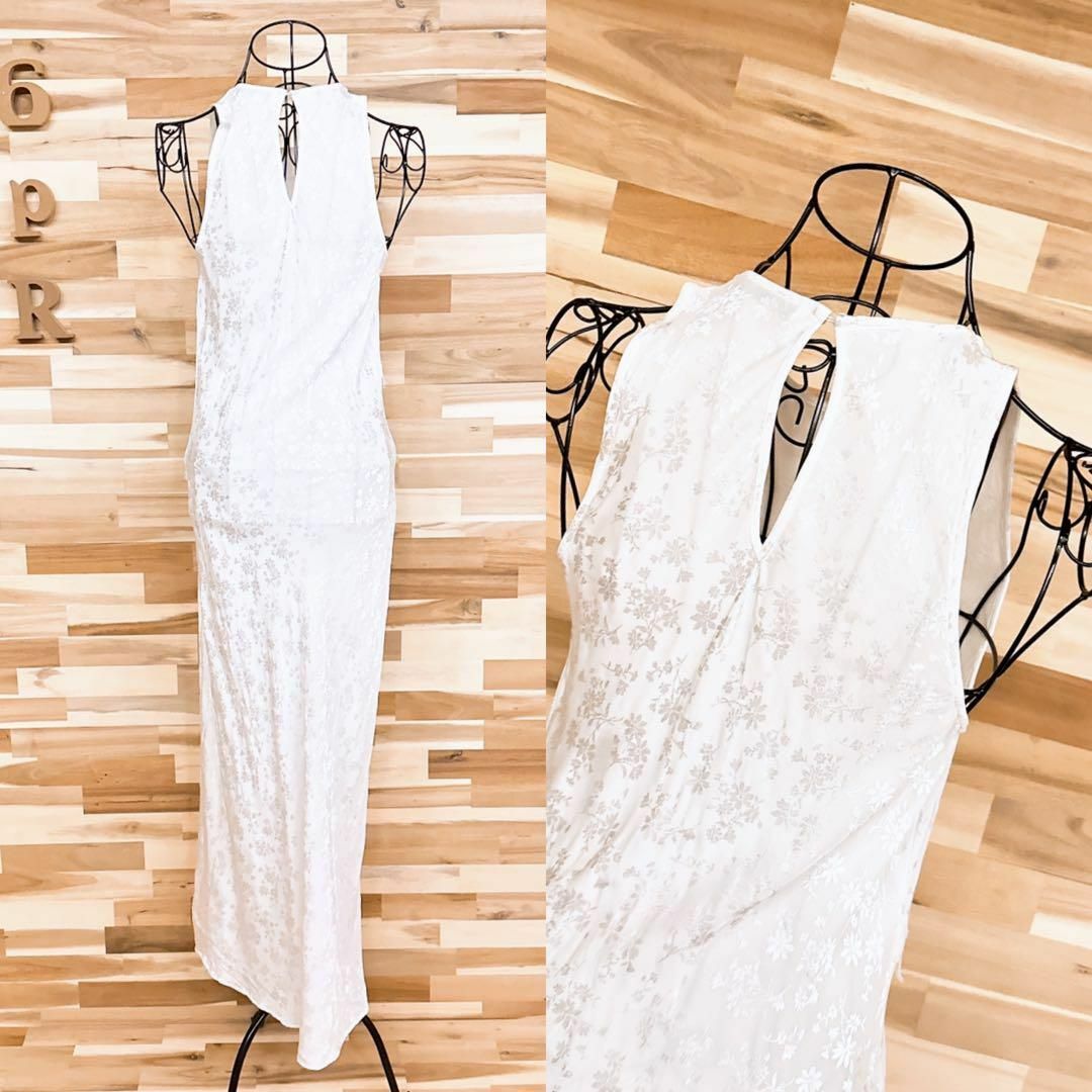 ZARA - 【ザラ】花柄レース ジャガード ノースリーブ ロング ZARA - 【ザラ】花柄レース ジャガード ノースリーブ ロング