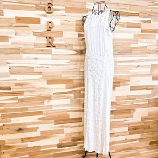 ZARA - 【ザラ】花柄レース ジャガード ノースリーブ ロング ZARA - 【ザラ】花柄レース ジャガード ノースリーブ ロング