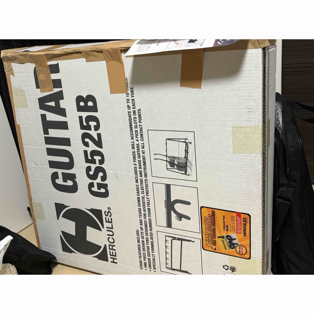 HERCULES(ハーキュレス)のHERCULES GS523B Guitar Stand 中古品拡張パーツ付 楽器のギター(パーツ)の商品写真