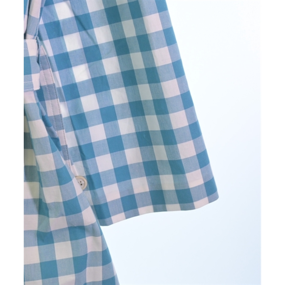 PRADA - PRADA プラダ コート(その他) 46(M位) 水色x白 PRADA - PRADA プラダ コート(その他) 46(M位) 水色x白