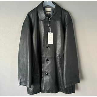 YOKE - 22AW YOKE CUT-OFF LEATHER CAR COAT 3の通販 by YOKE - 22AW YOKE CUT-OFF LEATHER CAR COAT 3の通販 by
