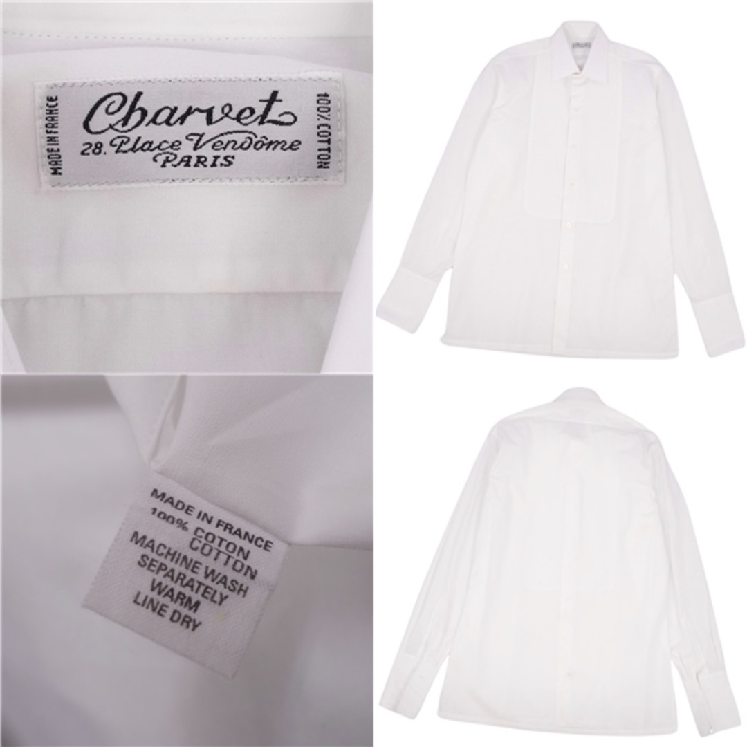 美品 シャルベ Charvet シャツ ロングスリーブ 長袖 コットン 美品 シャルベ Charvet シャツ ロングスリーブ 長袖 コットン