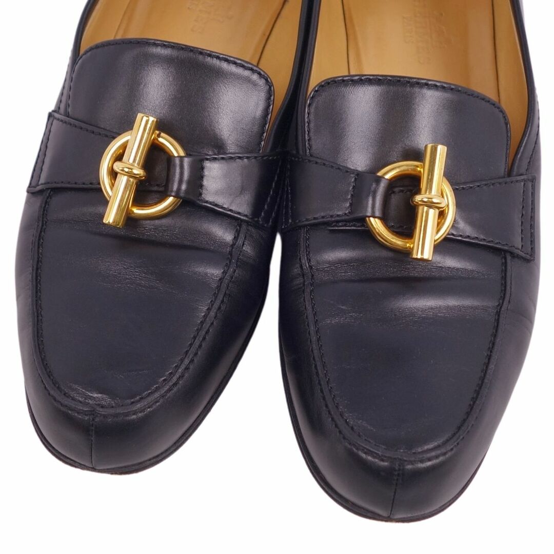 美品 エルメス HERMES ローファー モカシン グレナン金具 カーフ 美品 エルメス HERMES ローファー モカシン グレナン金具 カーフ