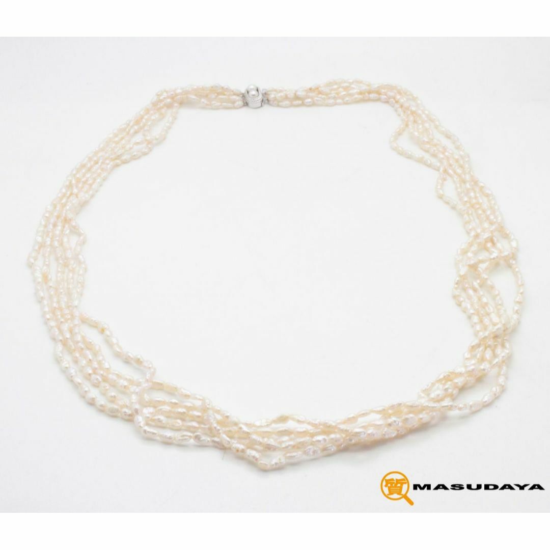 TASAKI - タサキ ケシパール5連ロングネックレスK14WG【美品】の TASAKI - タサキ ケシパール5連ロングネックレスK14WG【美品】の