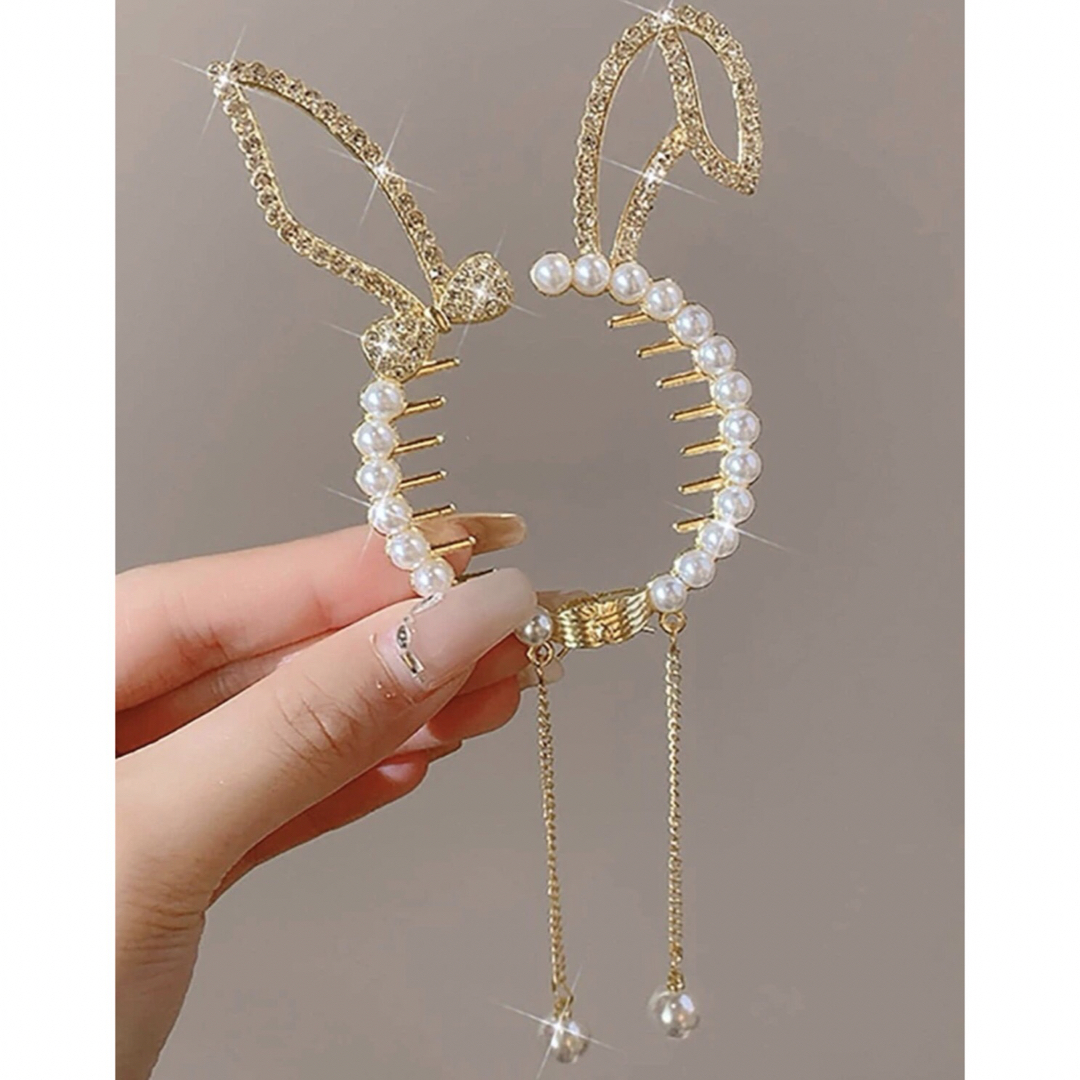 No.232 結婚 ゴールド ヘアクリップ アクセサリー 可愛い うさぎ No.232 結婚 ゴールド ヘアクリップ アクセサリー 可愛い うさぎ