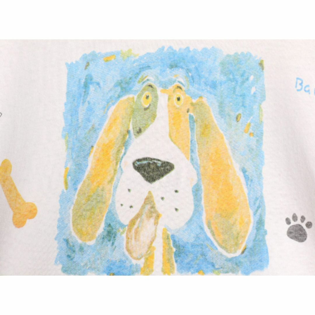 90s USA製 rel e vant products ドッグ イラスト プリント T