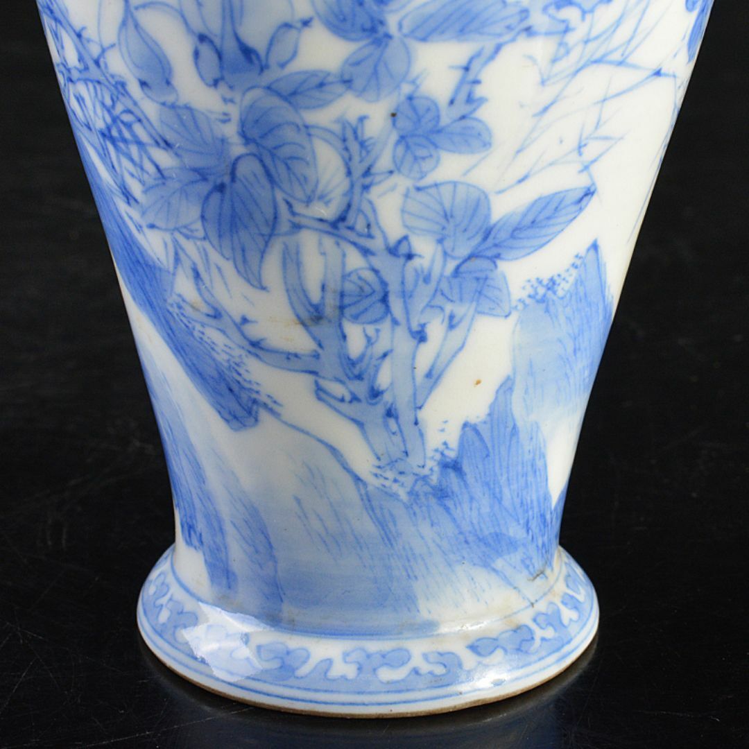 激安な 白鳳堂 会津本郷焼 富三製 by R7400の通販 M 時代箱付 草花文瓶 工芸品