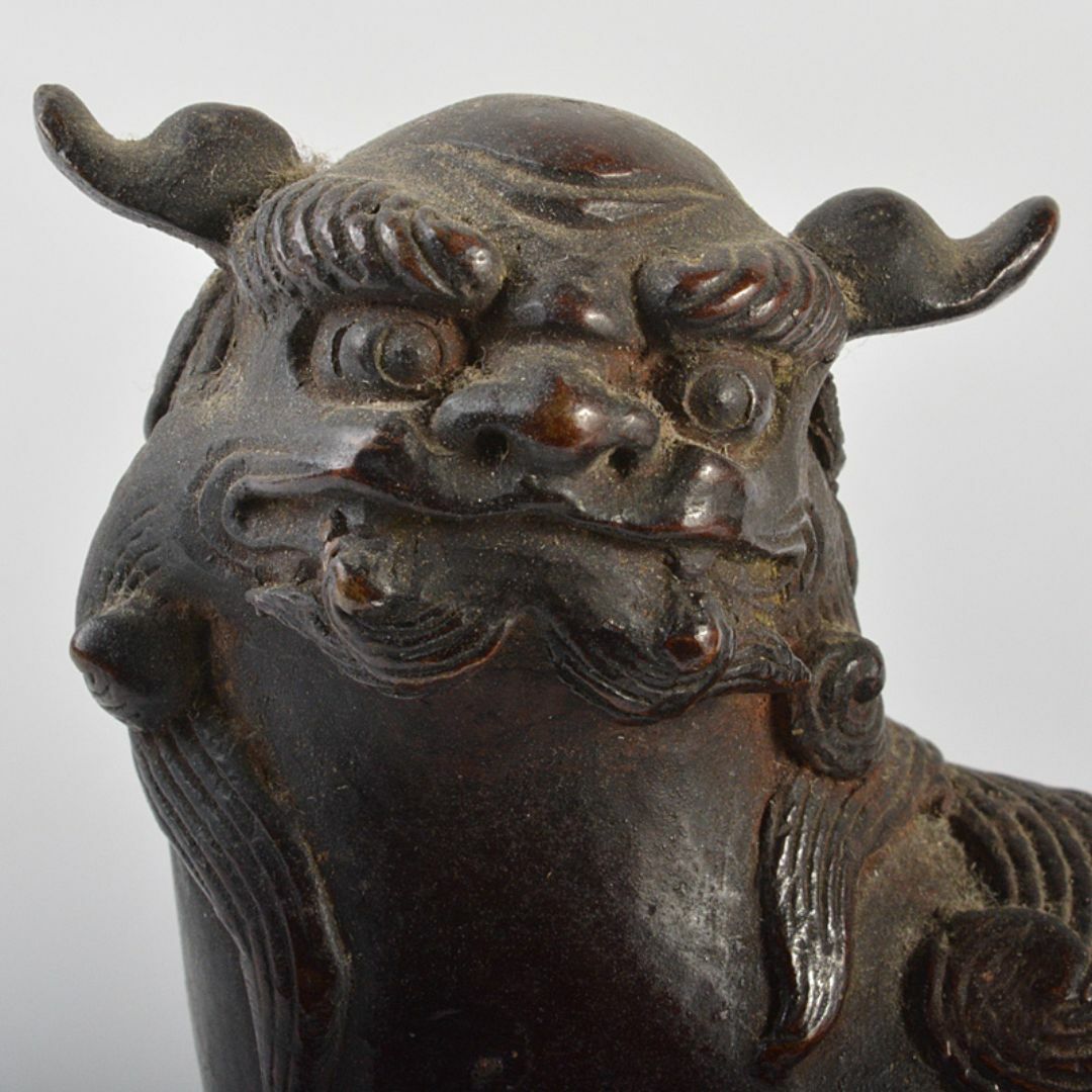 中国 古銅宣徳銅 玉乗り獅子 親子 鈴 置物 M R7409の通販 by 中国 古銅宣徳銅 玉乗り獅子 親子 鈴 置物 M R7409の通販 by