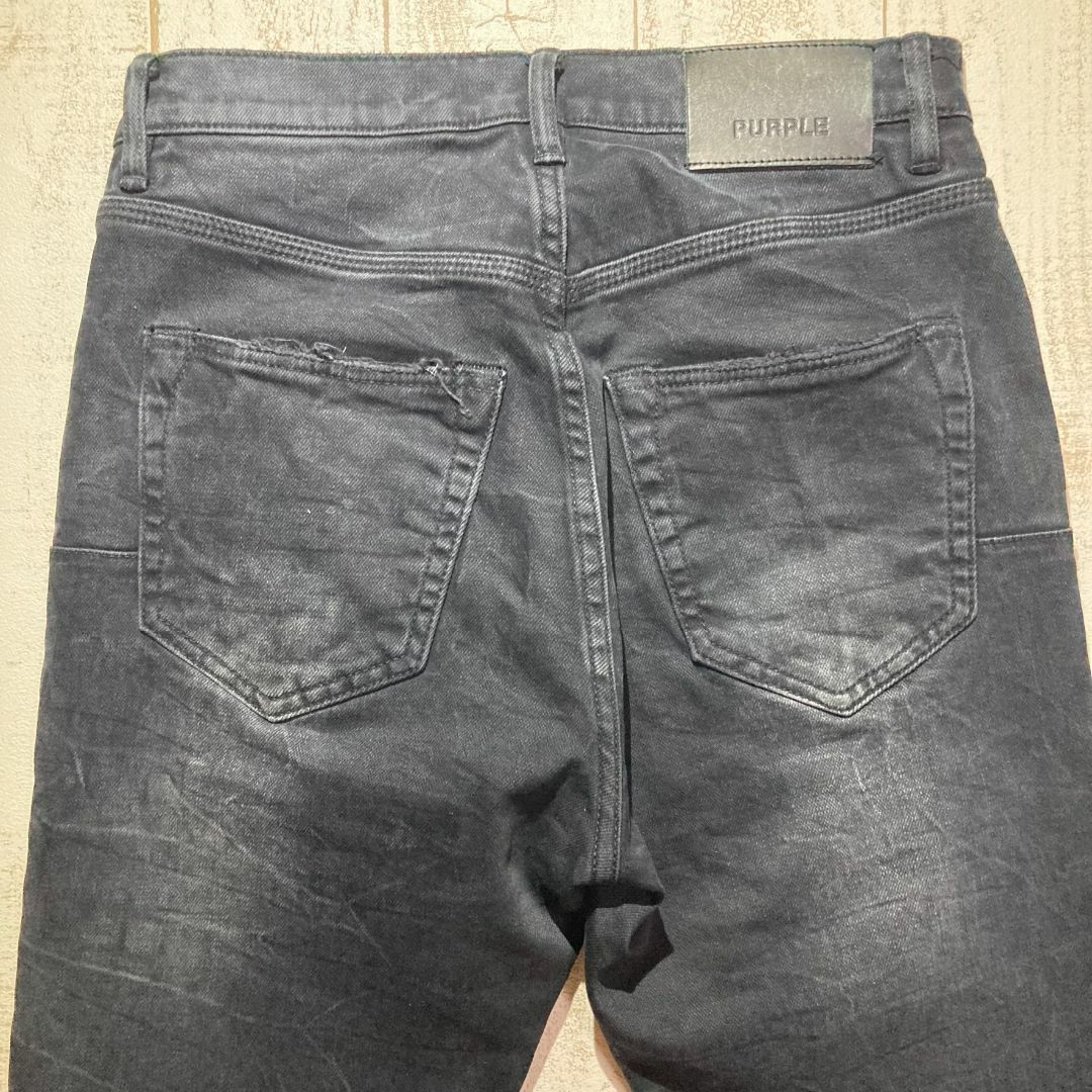PURPLE BRAND】パープルブランド ヴィンテージ加工 ブラック PURPLE BRAND】パープルブランド ヴィンテージ加工 ブラック