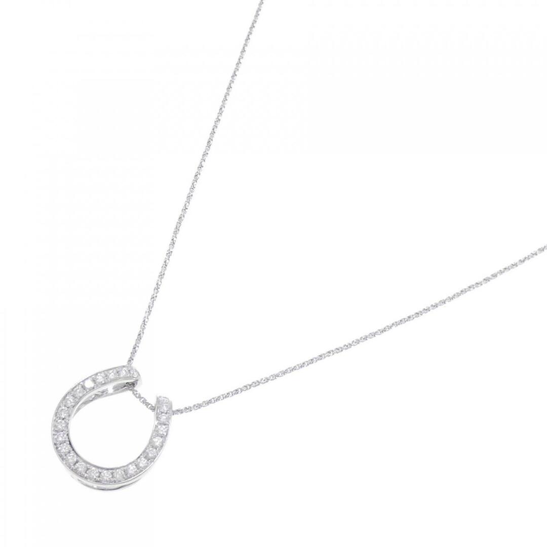 K18WG ホースシュー ダイヤモンド ネックレス 0.298CT K18WG ホースシュー ダイヤモンド ネックレス 0.298CT