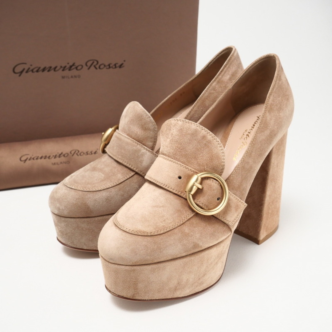 Gianvito Rossi - ■美品■Gianvito Rossi ジャンヴィトロッシ パンプス サイズ36 G25062.70RIC.CAMSAHA プラットフォーム  イタリア製 ブランド古着【中古】20240708/RA0294