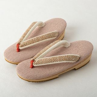 キルク夏草履 F寸 No.61 網代 日本製 夏単衣用 雨天対応 スポンジコルク(下駄/草履)