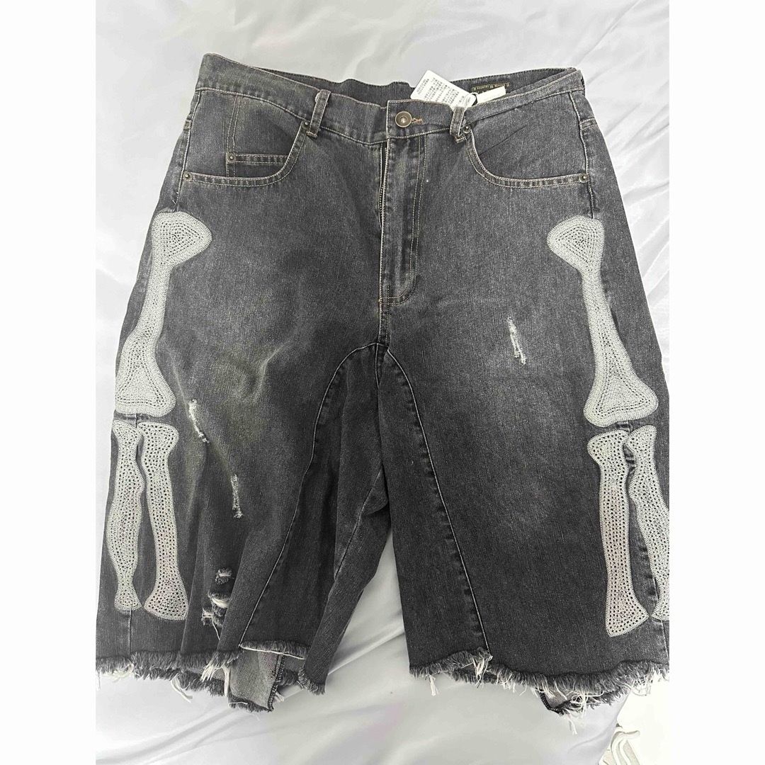 KAPITAL 14ozデニム5Pショートパンツ BONE刺繍 Sの通販 by Drew KAPITAL 14ozデニム5Pショートパンツ BONE刺繍 Sの通販 by Drew