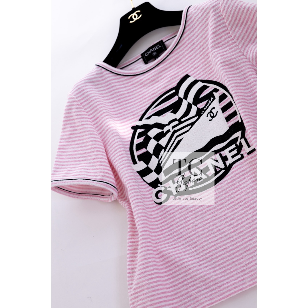 CHANEL☆シャネル☆LA PAUSAボーダーTシャツ CHANEL☆シャネル☆LA PAUSAボーダーTシャツ