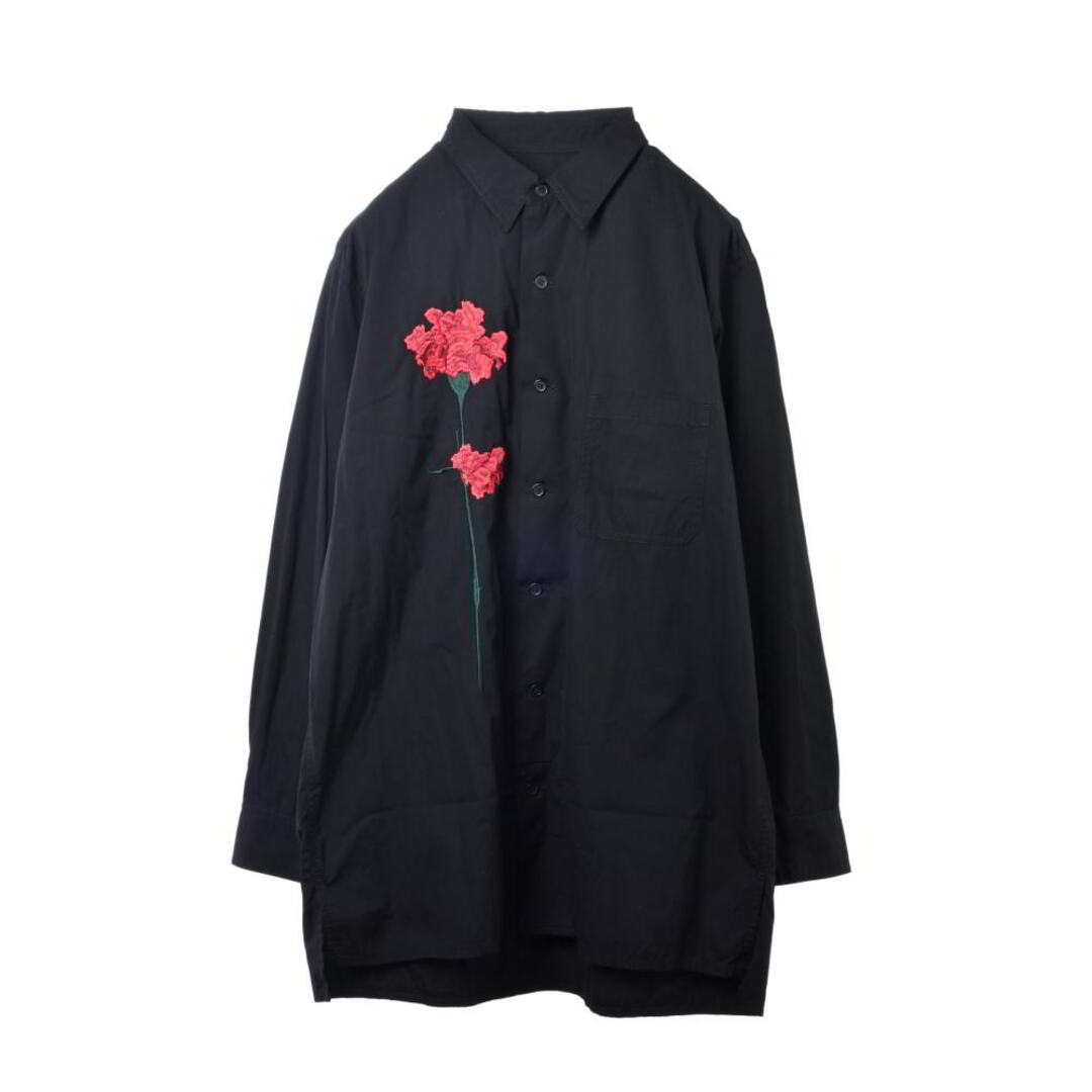 Yohji Yamamoto - Yohji Yamamoto B 花刺繍 シャツの通販 by Yohji Yamamoto - Yohji Yamamoto B 花刺繍 シャツの通販 by