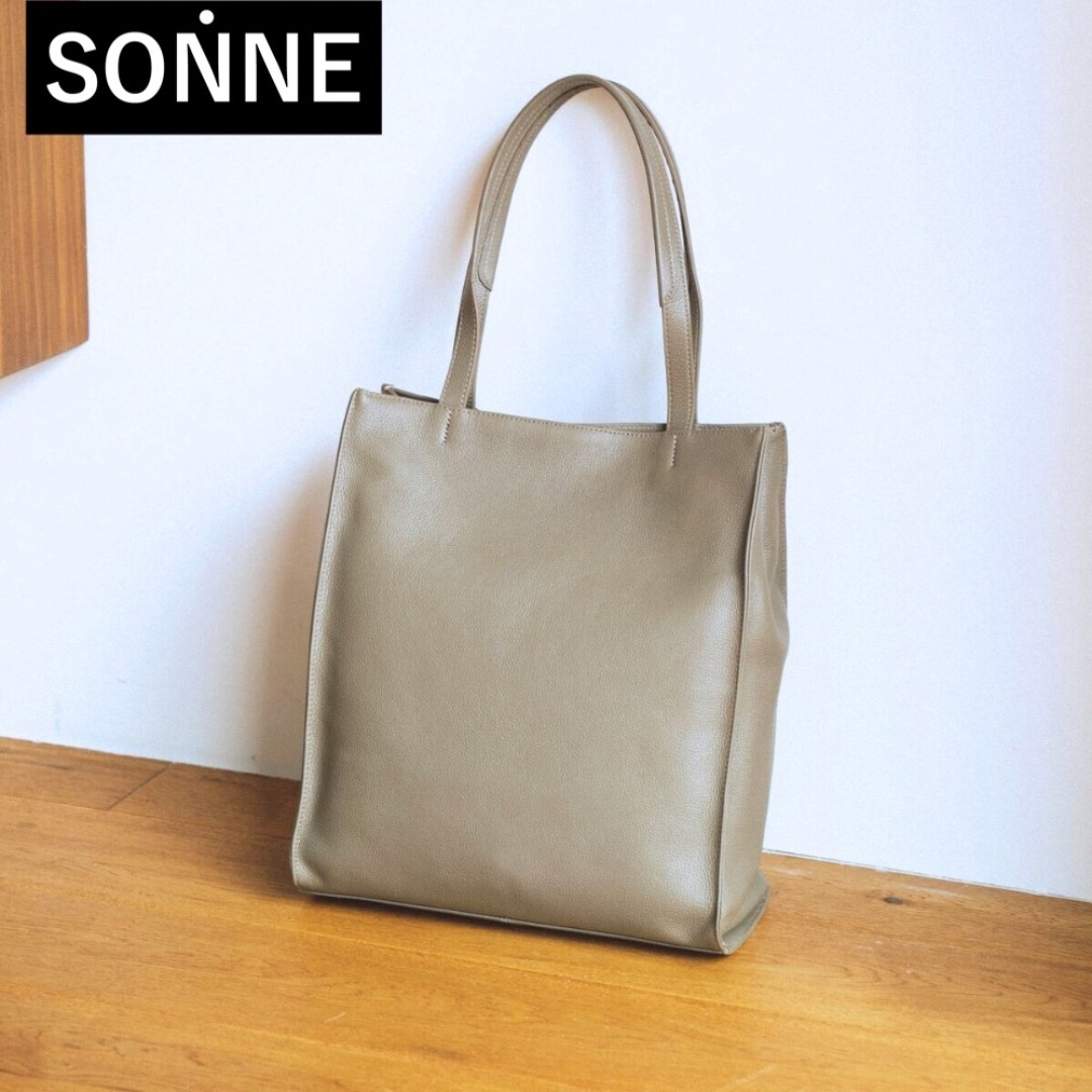 福袋 バースデイ 新品 - SONNE SONNE CLAUDIO 縦型 レザートートバッグ バッグ バッグ