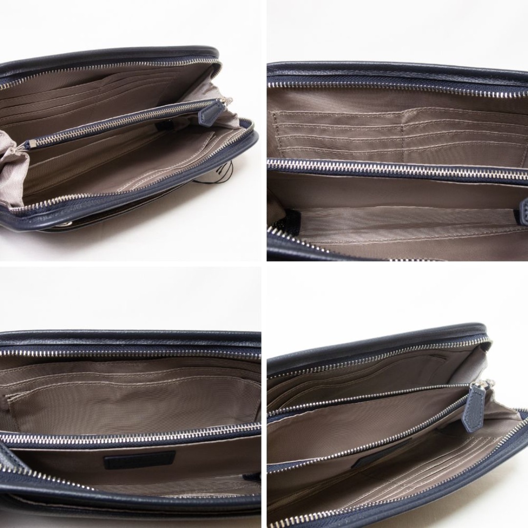 新品 SONNE バッグ レザー2WAYショルダーバッグ CLAUDIO NVY