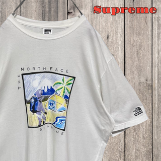 シュプリーム(Supreme)の【人気】シュプリーム × ザノースフェイス コラボ ビッグプリント ロゴTシャツ(Tシャツ/カットソー(半袖/袖なし))