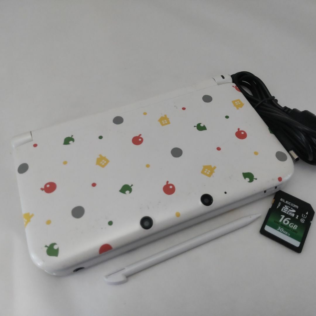 本当に信頼出来る店 安心の整備済み！◇任天堂3DSLL 中古◇どうぶつの森カラー◇67 携帯用ゲーム機本体