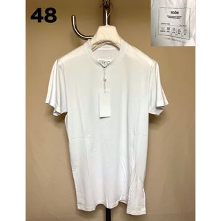メゾンマルジェラ(Maison Margiela（旧Maison Martin Margiela）)の新品 48 マルジェラ 21ss 1con ロゴ Tシャツ 白 1899(Tシャツ/カットソー(半袖/袖なし))