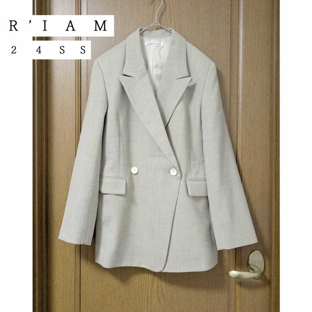 Plage - 未使用 Plage 【R'IAM】 OXテーラードジャケット 24SS Plage - 未使用 Plage 【R'IAM】 OXテーラードジャケット 24SS
