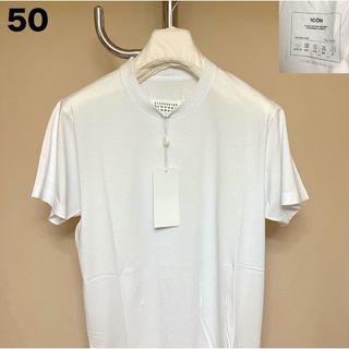 メゾンマルジェラ(Maison Margiela（旧Maison Martin Margiela）)の新品 50 マルジェラ 21ss 1con ロゴ Tシャツ 白 1901(Tシャツ/カットソー(半袖/袖なし))