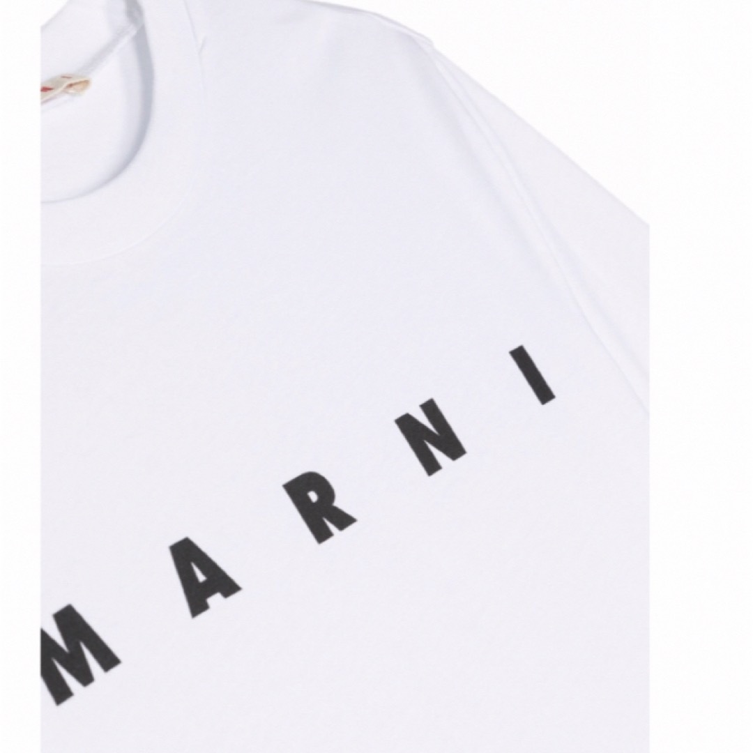 MARNI - MARNI シンプルロゴTシャツ ホワイト 14Y L相当 新品未 MARNI - MARNI シンプルロゴTシャツ ホワイト 14Y L相当 新品未