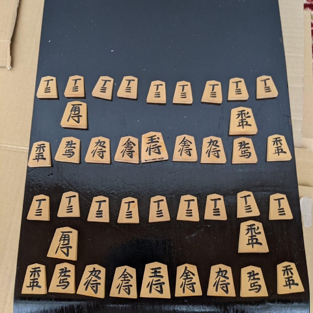 天月作 天童特産 将棋駒 黄楊桐箱付 その他 天月作 天童特産 将棋駒 黄楊桐箱付 その他