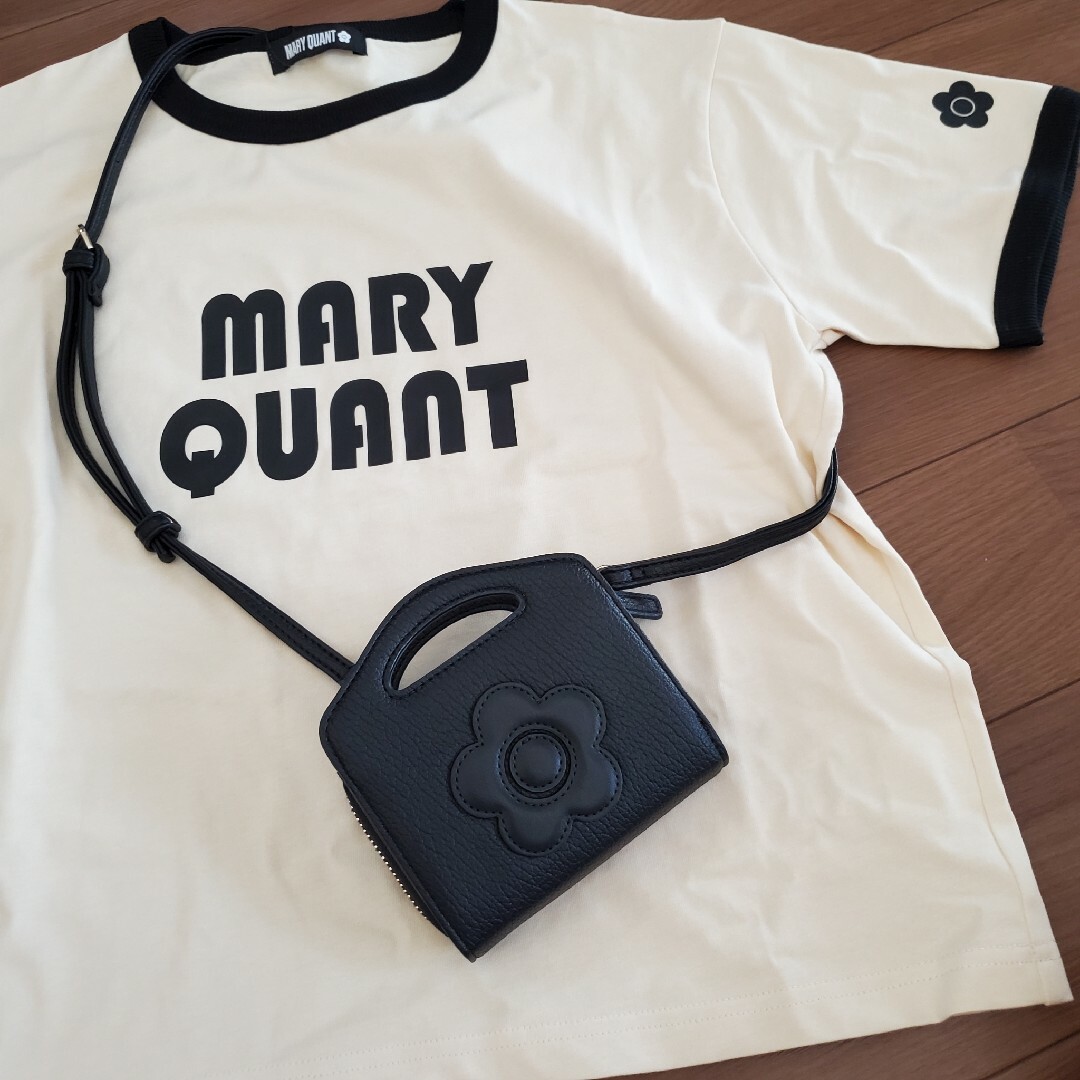MARY QUANT - マリークワント レトロ ロゴプリントリンガー2 T MARY QUANT - マリークワント レトロ ロゴプリントリンガー2 T
