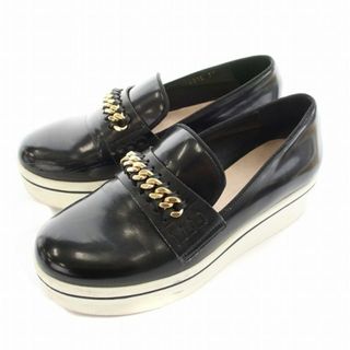 X355/Stella McCartney ローファー ウェッジソール 35 黒 レディース X355/Stella McCartney ローファー ウェッジソール 35 黒 レディース