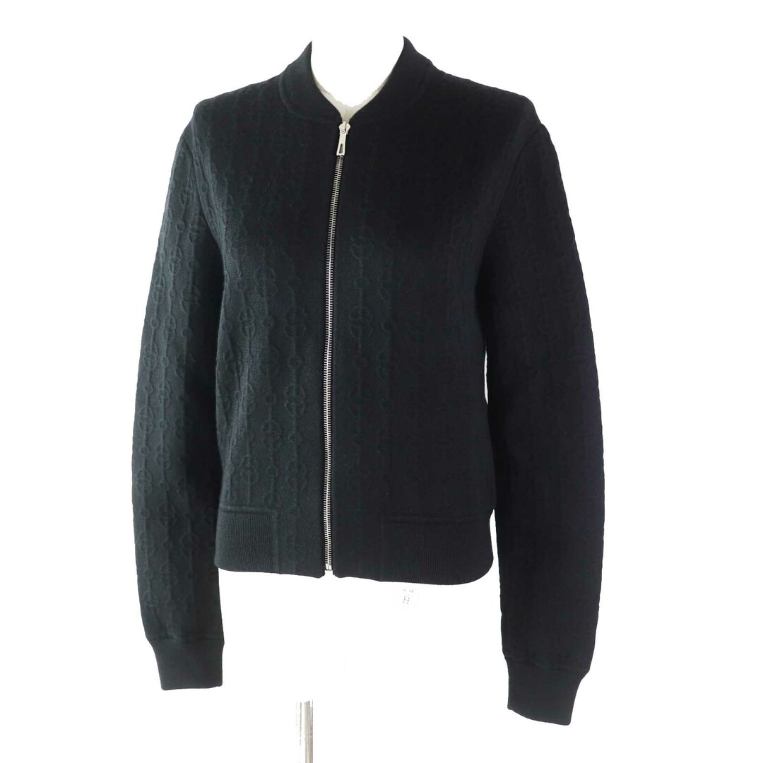 HERMES - 未使用品◎HERMES エルメス 22SS 2E2201D3 クリケティス カシミヤ シルク ZIP ニットカーディガン ブラック 38 イタリア製 正規品 レディース