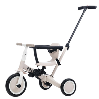 子供用三輪車 4in1 自転車 オリジナル 押し棒付き 安全バー付 キックボード(三輪車)