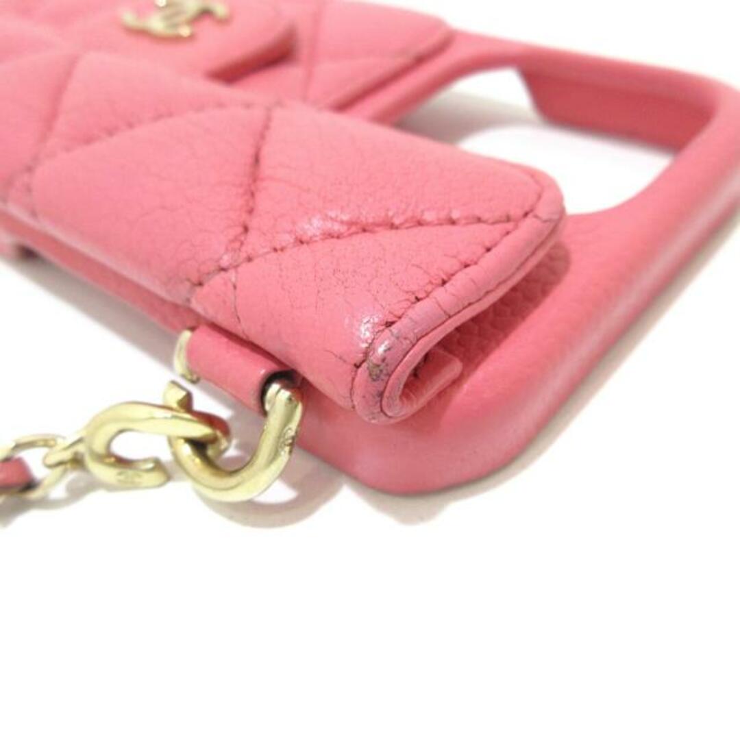 CHANEL - CHANEL(シャネル) 携帯電話ケース マトラッセ ピンク CHANEL - CHANEL(シャネル) 携帯電話ケース マトラッセ ピンク
