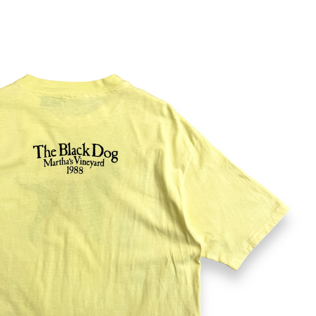 Hanes - 80s USA製 ブラックドッグ ヴィンテージTシャツ 犬 Hanes - 80s USA製 ブラックドッグ ヴィンテージTシャツ 犬